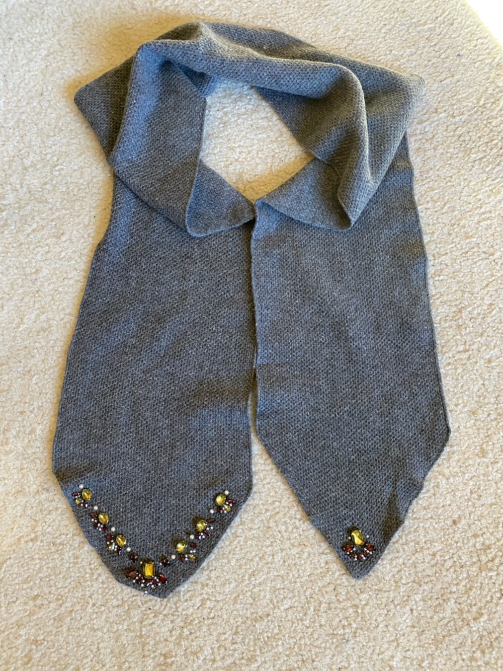 Ralph Lauren wool blend scarf with beads